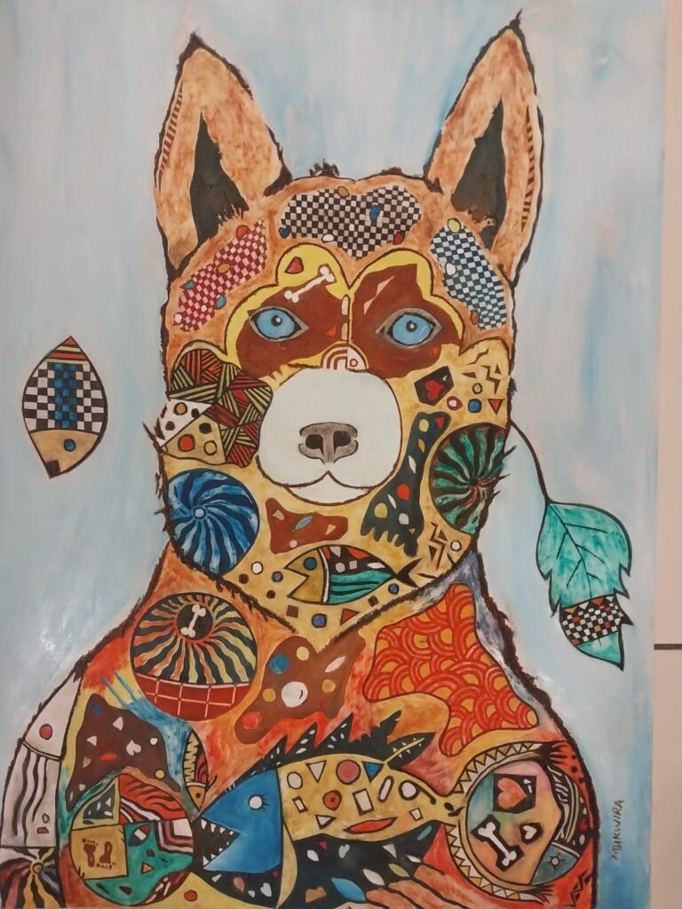 Dog Acrylic on paper 60x84cm